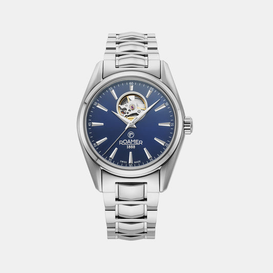 Male Blue Analog Brass Watch 984985 41 45 20