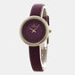 Female Purple Analog Stainless Steel Watch V146LXVQRD