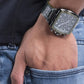 Male Leather Chronograph Watch Y83011G9MF