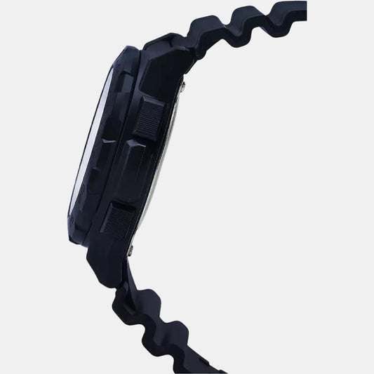 Youth Men Quartz Black Dial Analog-Digital Resin Watch AD217 Casio 41 mm Round Quartz watch