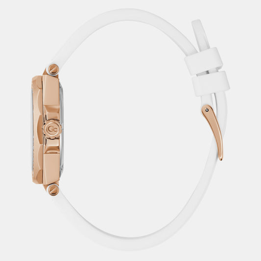 legacy lady Women Quartz Silver Dial Analog Silicone Watch Z20006L1MF GC 34 mm Round Quartz watch