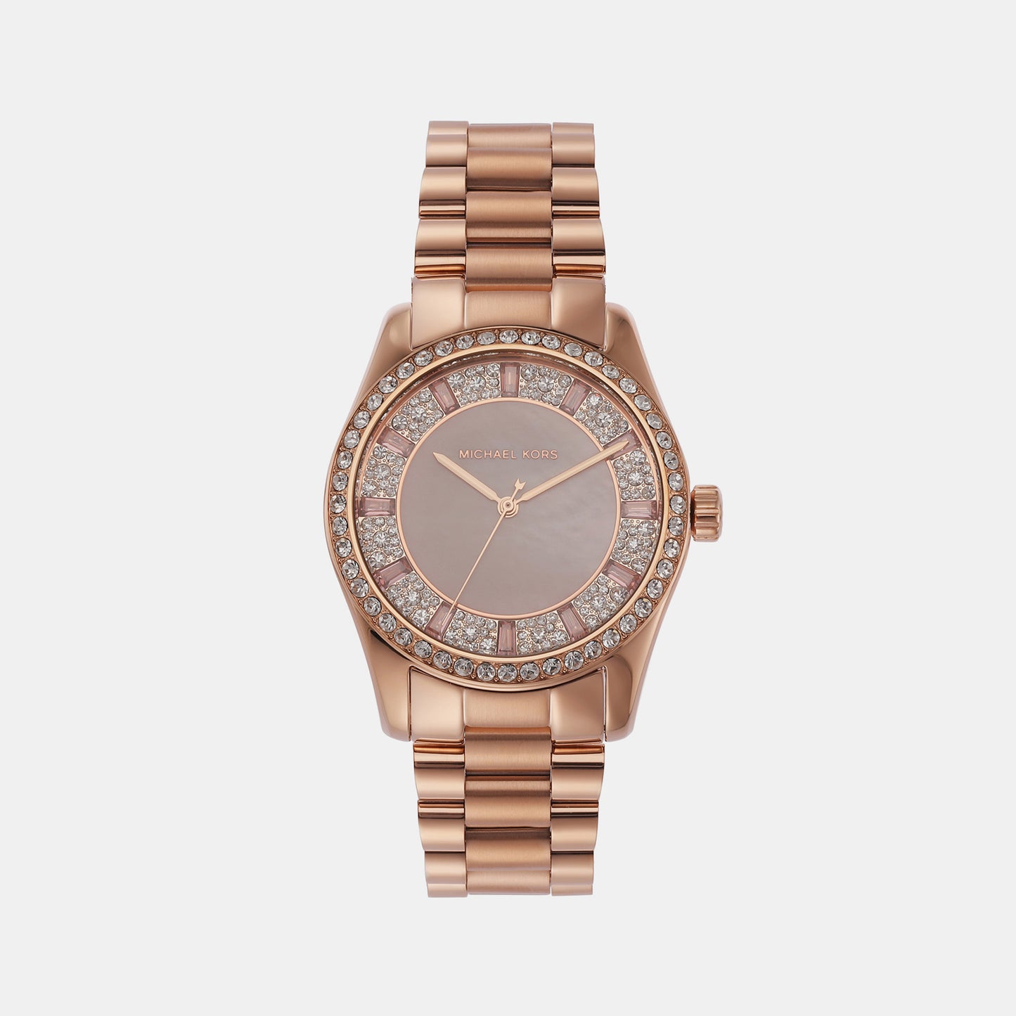 Female Pink Analog Stainless Steel Watch MK7444
