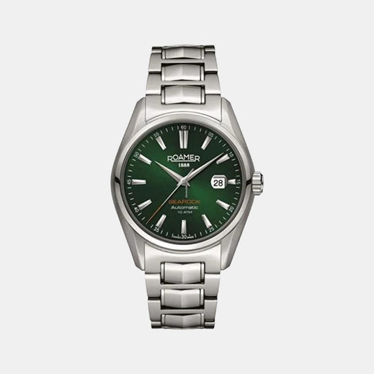 Male Green Analog Stainless Steel Automatic Watch 210633 41 75 20