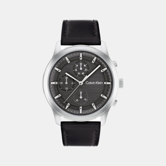 Male Leather Chronograph Watch 25200211