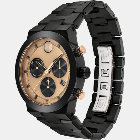 Bold Fusion Men Quartz Brown Dial Chronograph Stainless Steel Watch 3600897 movado-bronze-analog-men-watch-3600897