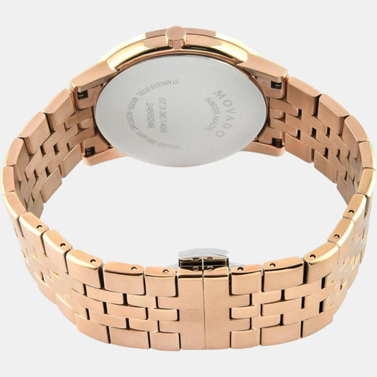 Museum Classic Women Quartz Mother Of Pearl Dial Analog Stainless Steel Watch 607354 movado-blue-mother-of-pearl-analog-women-watch-607354