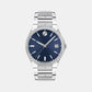 Male Blue Analog Stainless Steel Watch 607513