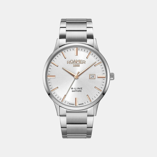 Male Silver Analog Stainless Steel Watch 718833 41 15 70