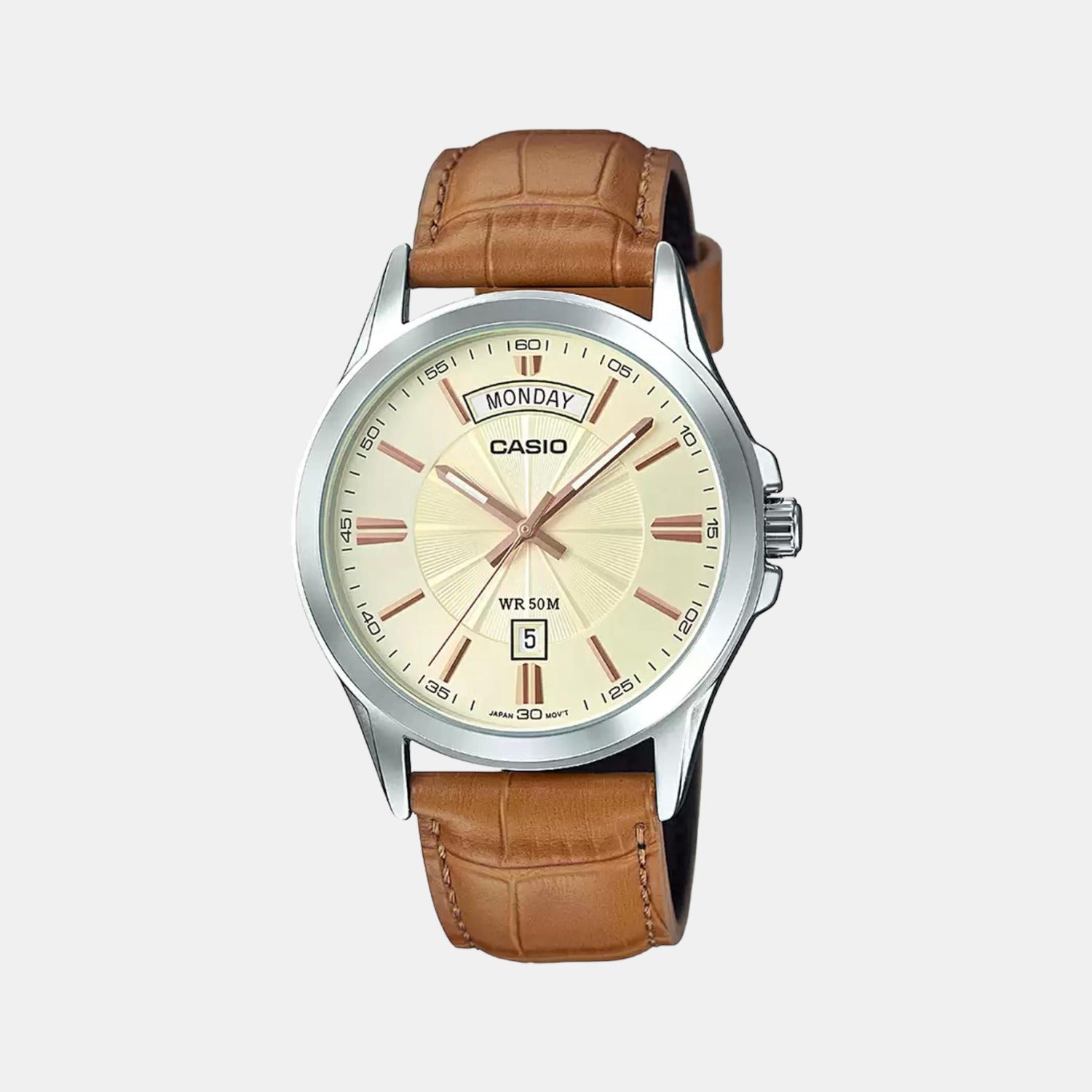 Enticer Male Analog Leather Watch A1133