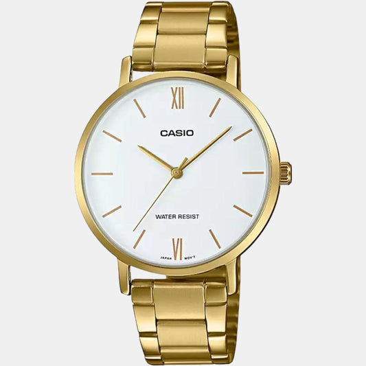 Enticer Women Quartz White Dial Analog Stainless Steel Watch A1784 Casio 34 mm Round Quartz watch