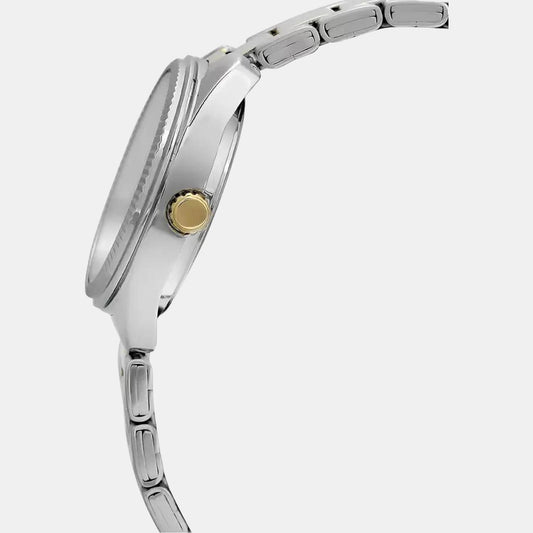 Enticer Women Quartz White Dial Analog Stainless Steel Watch A478 Casio Women Round White watch