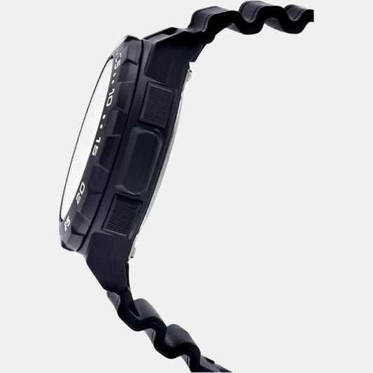 Youth Men Quartz Black Dial Analog-Digital Resin Watch AD204 Casio 48 mm Round Quartz watch