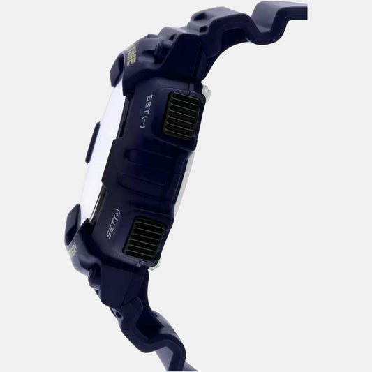 Youth Men Quartz Black Dial Analog-Digital Resin Watch AD208 Casio 46 mm Round Quartz watch