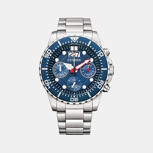 Male Blue Stainless Steel Chronograph Watch AI7001-81L