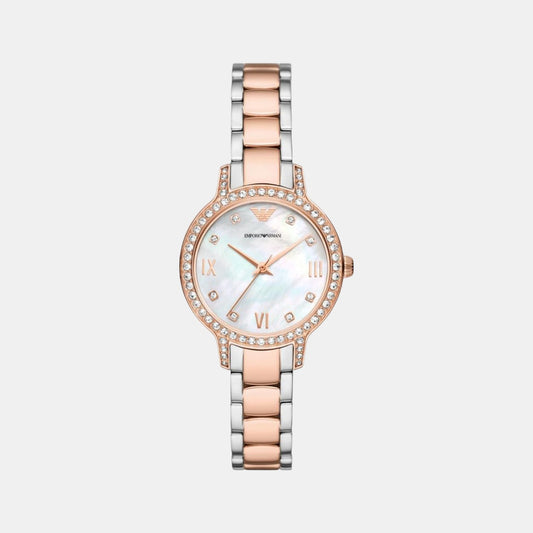 Female Silver Analog Stainless Steel Watch AR11499