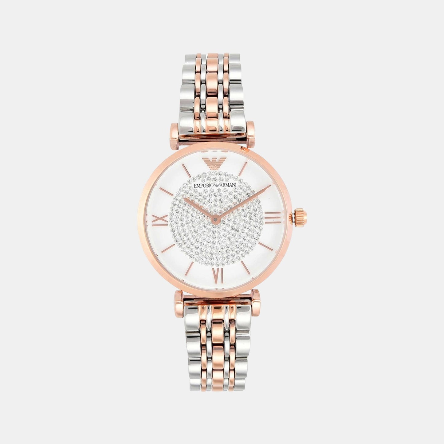 Female White Analog Stainless Steel Watch AR1926