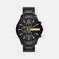 Male Black Stainless Steel Chronograph Watch AX2164
