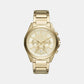 Male Gold Stainless Steel Chronograph Watch AX2602