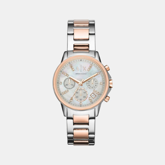 Female Stainless Steel Chronograph Watch AX4331