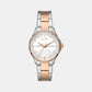 Female White Analog Stainless Steel Watch AX5258