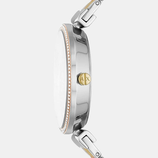 Women Quartz Black Dial Analog Stainless Steel Watch AX5911 Armani Exchange 36 mm Round Quartz watch