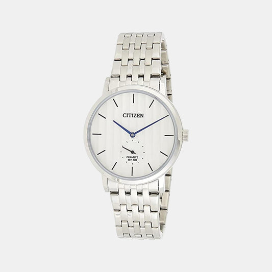 Male White Analog Stainless Steel Watch BE9170-56A
