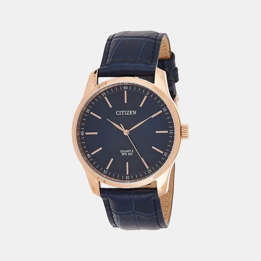 Male Blue Analog Leather Watch BH5003-00L