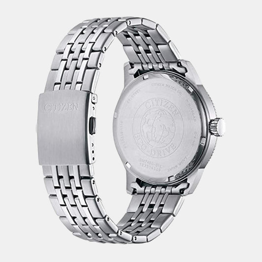 Men Eco-Drive Black Dial Analog Stainless Steel Watch BM7480-81L Citizen 43 mm Round Eco-Drive watch