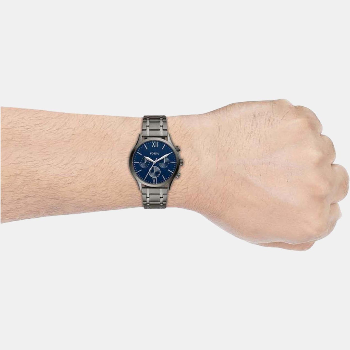 Male Blue Stainless Steel Chronograph Watch BQ2401