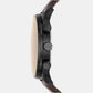 Male Black Leather Chronograph Watch BQ2457