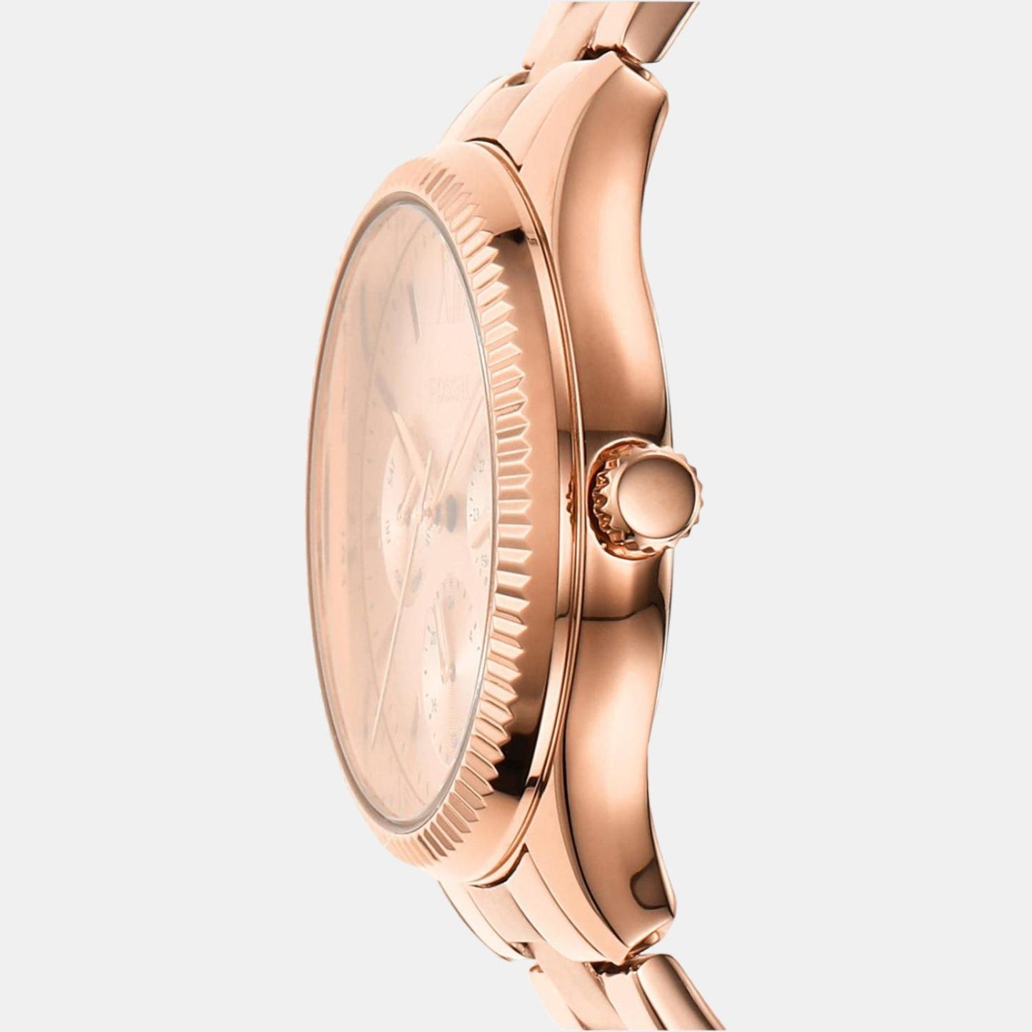 Female Rose Gold Stainless Steel Chronograph Watch BQ3691
