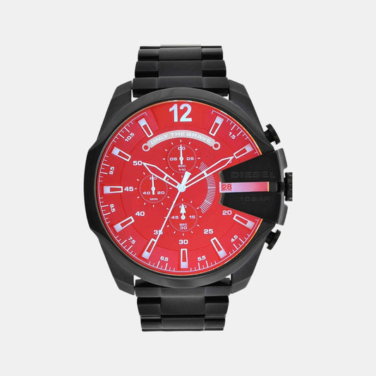 Male Red Stainless Steel Chronograph Watch DZ4318