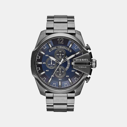 Male Blue Stainless Steel Chronograph Watch DZ4329