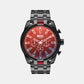 Male Red Stainless Steel Chronograph Watch DZ4589