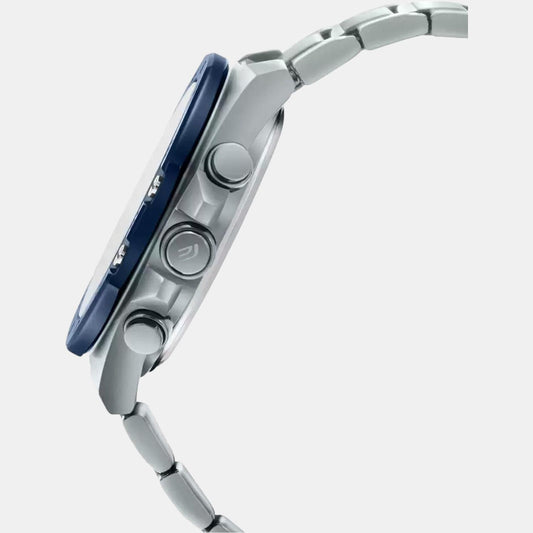 Edifice Men Quartz Black Dial Analog-Digital Stainless Steel Watch ED524 Casio 49 mm Round Quartz watch