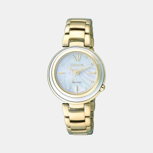 Female Analog Stainless Steel Watch EM0336-59D