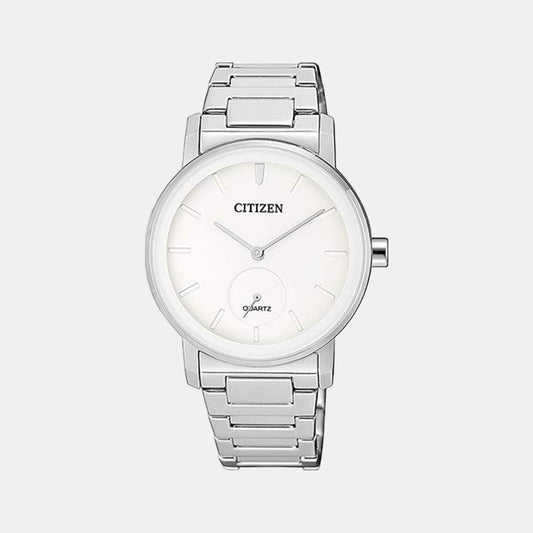Female White Analog Stainless Steel Watch EQ9060-53A