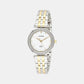 Female White Analog Stainless Steel Watch ER0214-54D