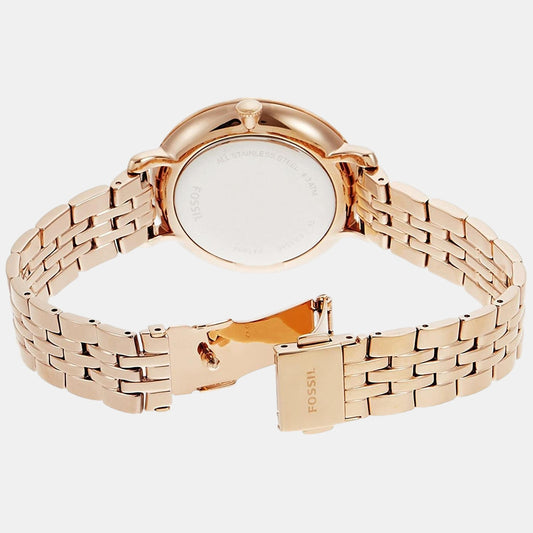 Women Quartz Gold Dial Analog Stainless Steel Watch ES3546I Fossil 36 mm Round Quartz watch