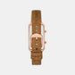 Female White Analog Leather Watch ES5228