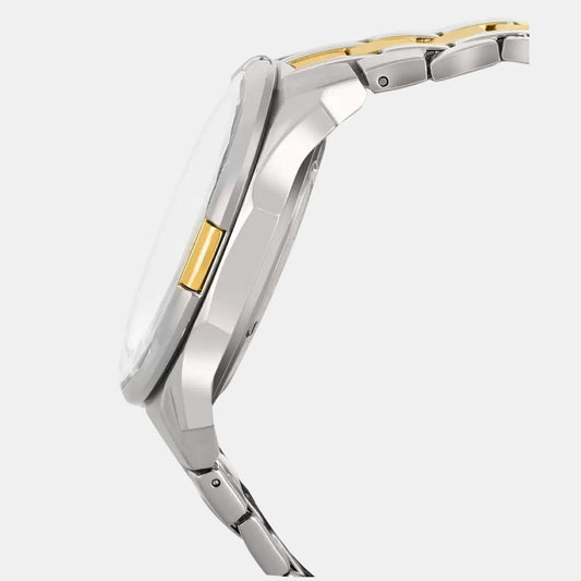 Edifice Men Quartz Gold Dial Chronograph Stainless Steel Watch EX189 Casio 50 mm Round Quartz watch