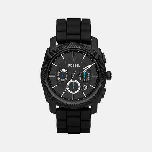 Male Black Silicon Chronograph Watch FS4487