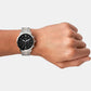 Male Black Analog Stainless Steel Watch FS5384