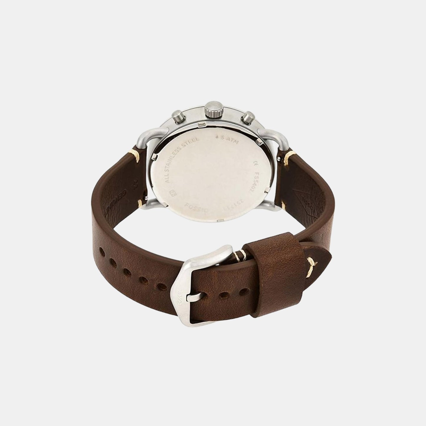 Male Cream Leather Chronograph Watch FS5402