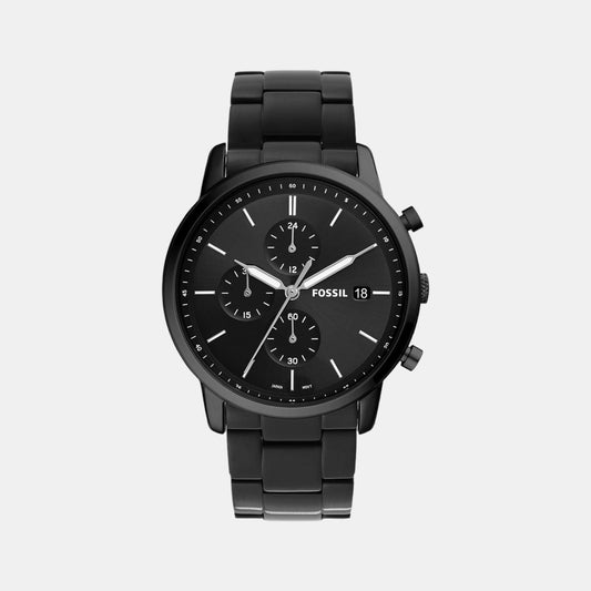 Male Black Stainless Steel Chronograph Watch FS5848