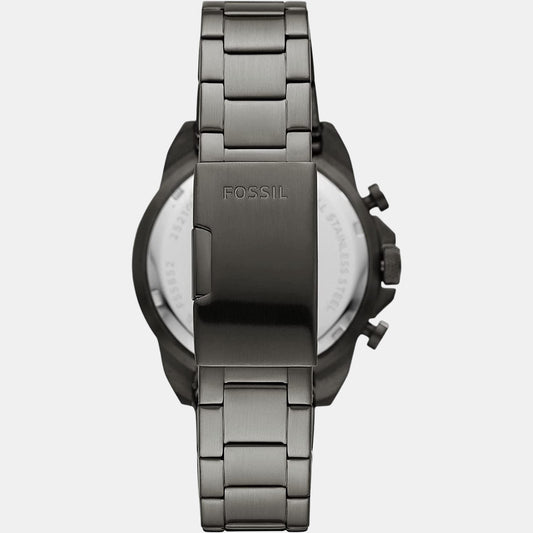 Bronson Men Quartz Black Dial Chronograph Stainless Steel Watch FS5852 Fossil 44 mm Round Quartz watch