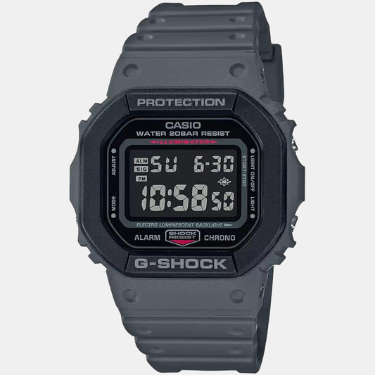 G-Shock Men Quartz Grey Dial Digital Resin Watch G1016 Casio 49 mm Round Quartz watch