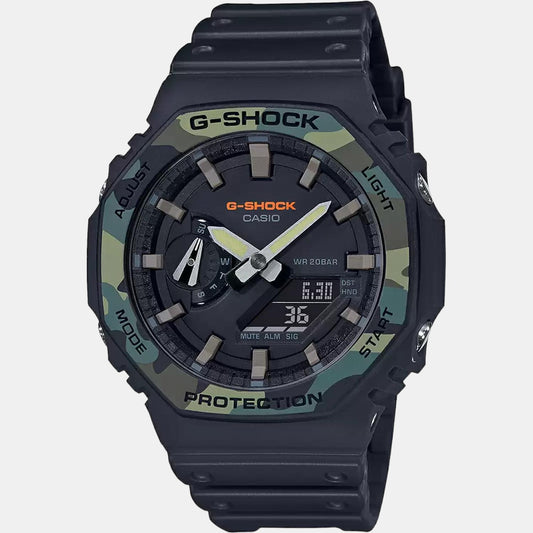 G-Shock Men Quartz Black Dial Analog-Digital Resin Watch G1047 Casio 50 mm Round Quartz watch