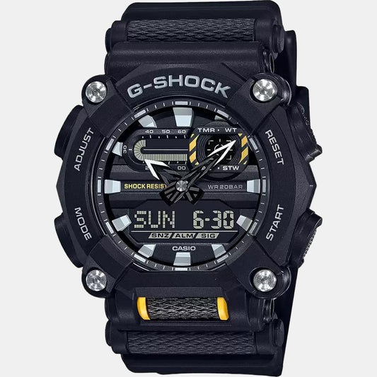 G-Shock Men Quartz Black Dial Analog-Digital Resin Watch G1057 Casio 50 mm Round Quartz watch