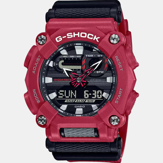G-Shock Men Quartz Red Dial Analog-Digital Resin Watch G1059 Casio 49.5 mm Round Quartz watch